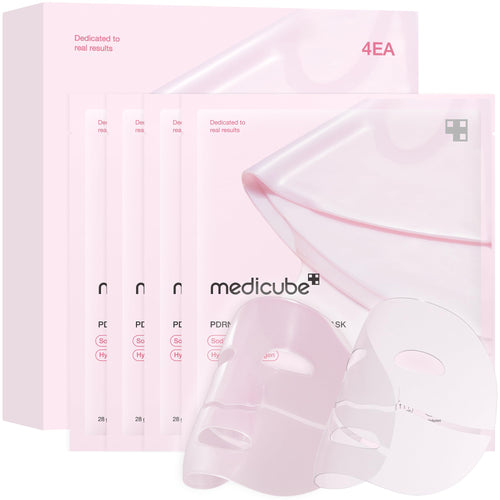 Medicube Collagen Jelly Mask - Mascarilla nocturna con colágeno y PDRN, 4 unidades de 28 g
