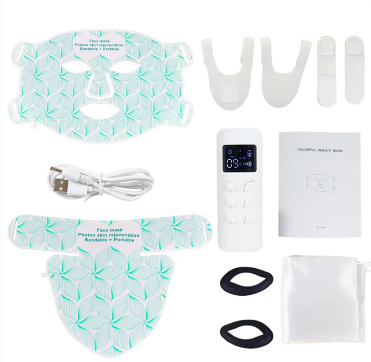 Mascarilla facial LED de silicona